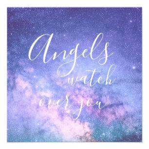 Angels sehen über euch wunderbaren Segen Fotodruck