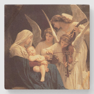 Angels Serenade Mary and Jesus Steinuntersetzer