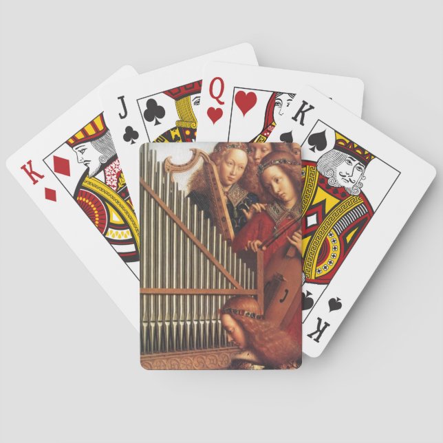 ANGELS SPIELEN MUSIK VON Jan Van Eyk Spielkarten (Rückseite)