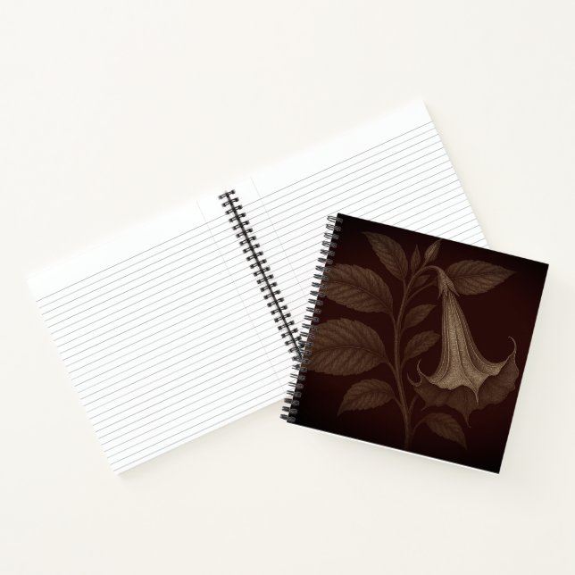 Angel's Trumpet Square Notebook Notizbuch (Innenseite)