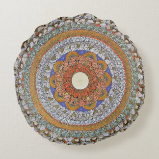 Angels von Hildegard von Bingen Rundes Kissen