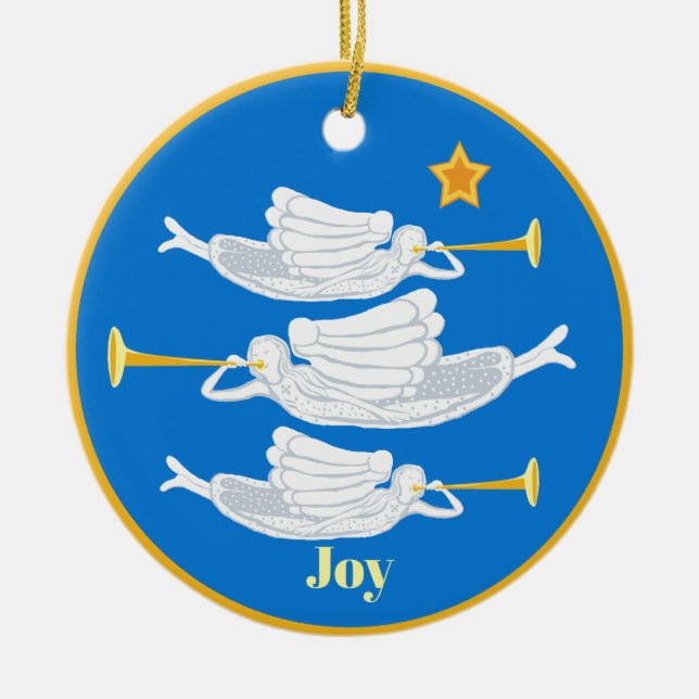 Angels Weihnachten Keramik Ornament (Vorne)