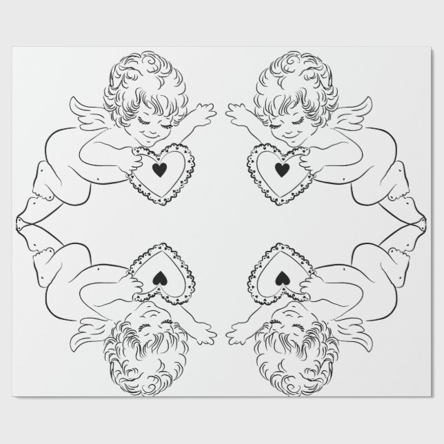 Angels Wrapping Paper Geschenkpapier (Flach)