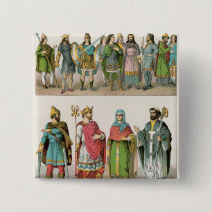 Angelsächsisches Kleid Button