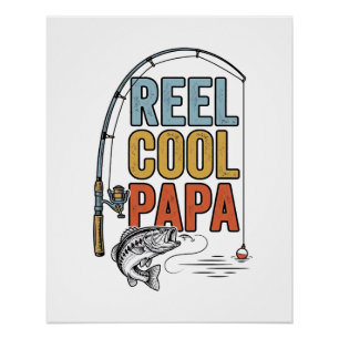 Angelsächsisches Papa-Angler-Shirt Design_1 Poster