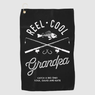 Angelschnur Cooler Opa Personalisiertes Angelhandt Golfhandtuch