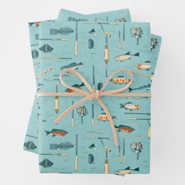 Angelsport Geschenkpapier Set (Beispiel)