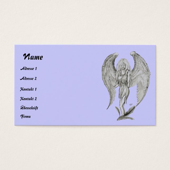 Angelstift zeichnend (Vorderseite)