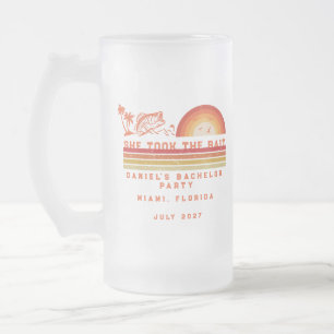 Angeltrip am Wochenende Junggesellenabschied Mattglas Bierglas