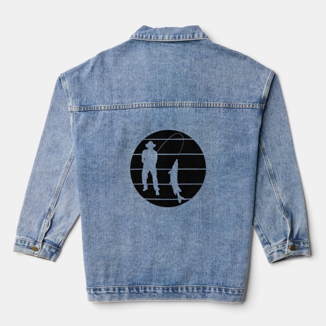 Angelturnier Jeansjacke (Rückseite)