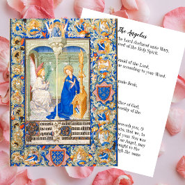 Angelus Jungfrau Mary Annunciation Katholisches Ge Mitteilungskarte