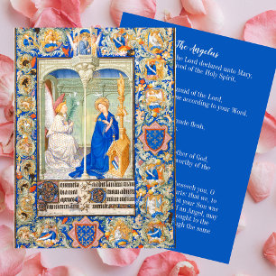 Angelus Jungfrau Mary Annunciation Katholisches Ge Mitteilungskarte