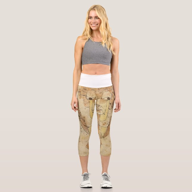Angelus Novus von Paul Klee Capri Leggings (Vorderseite)