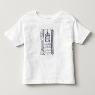 Angemerkte Illustration von Pendent, diagonal Kleinkind T-shirt