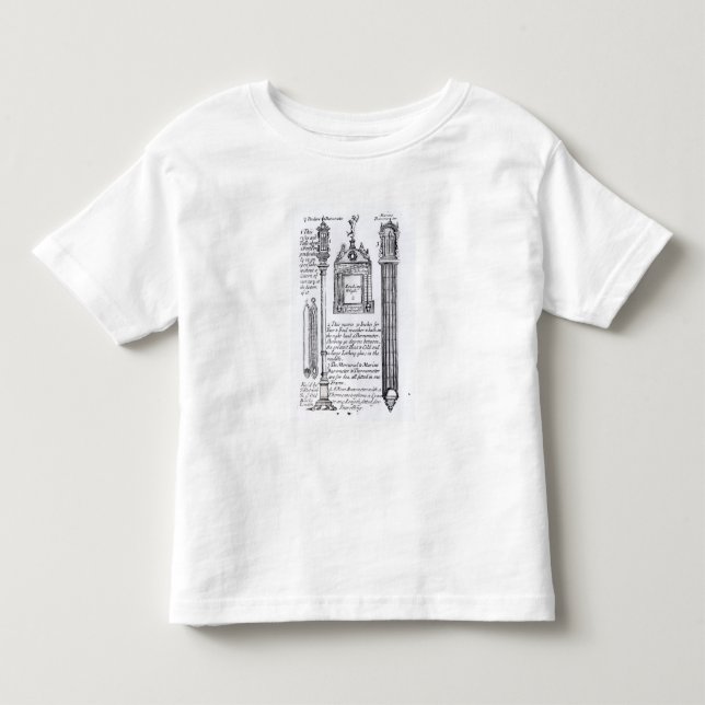 Angemerkte Illustration von Pendent, diagonal Kleinkind T-shirt (Vorderseite)