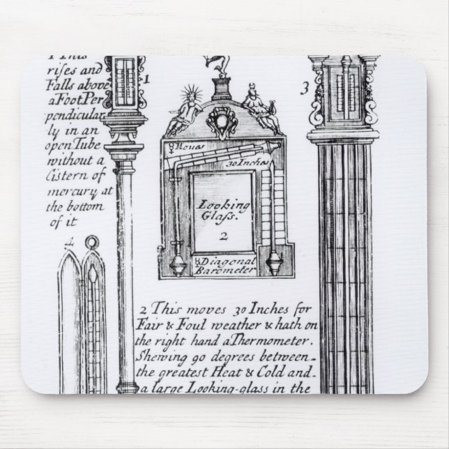 Angemerkte Illustration von Pendent, diagonal Mousepad (Vorne)