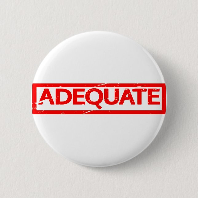 Angemessene Briefmarke Button (Vorderseite)