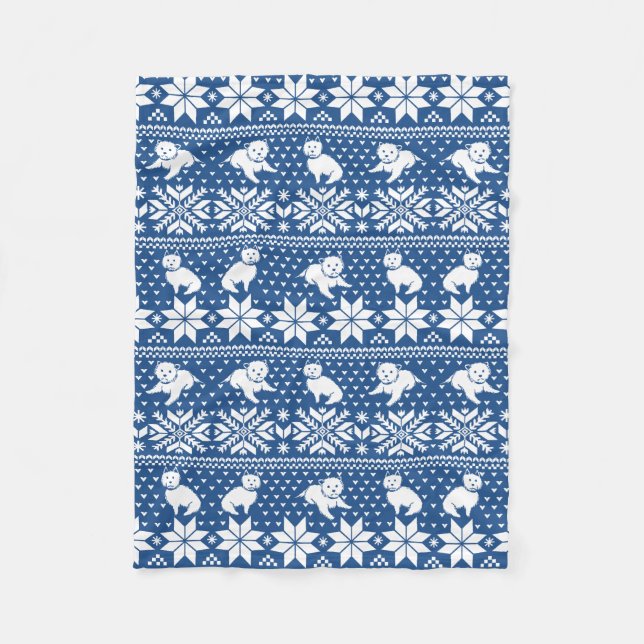 Angemessene Insel Westies Fleece-Decke Fleecedecke (Vorderseite)