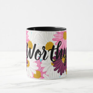 Angemessene mehrfarbige Gänseblümchen-Tasse Tasse