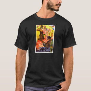 Angemessenes Plakat 1949 Spaniens Sevilla April T-Shirt