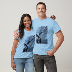 Angemessenes Wetter-Segel-langes Hülseraglan-Shir T-Shirt