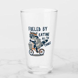 Angenährt durch Essen aller Dinge Racoon-Cycling Glas