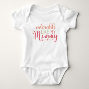 Angenehm wie mein Mommy Letting Quote Bodysuit Baby Strampler