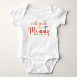 Angenehm wie mein Mommy Letting Quote Bodysuit Baby Strampler