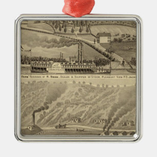 Angenehmer Aussichtsbetrieb Ornament Aus Metall