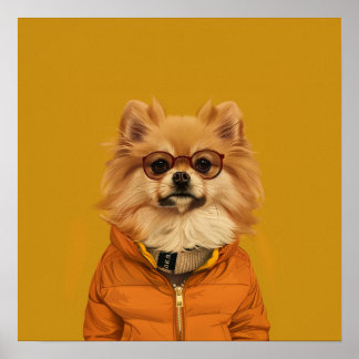 Angenehmer Spitz drucken Poster