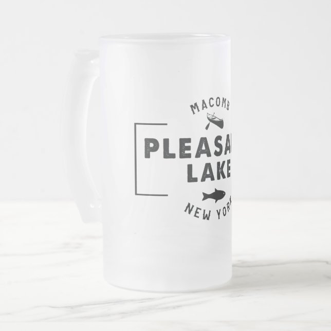 Angenehmes mattiertes Bier des Sees 16oz viel Mattglas Bierglas (Vorderseite Links)