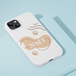 Angenehmes Original Weiß und Beige abstrakt niedli Case-Mate iPhone Hülle