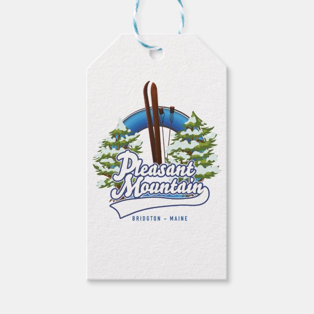 Angenehmes Ski Bridgton Logo. Geschenkanhänger (Vorderseite)