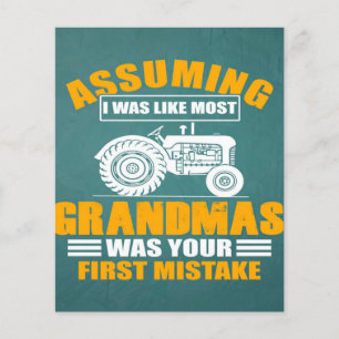 Angenommen Omas  Cooles Geschenk für Landwirte Flyer