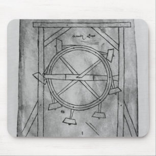 Angenommen Perpetuum mobileholzhammer und -rad Mousepad