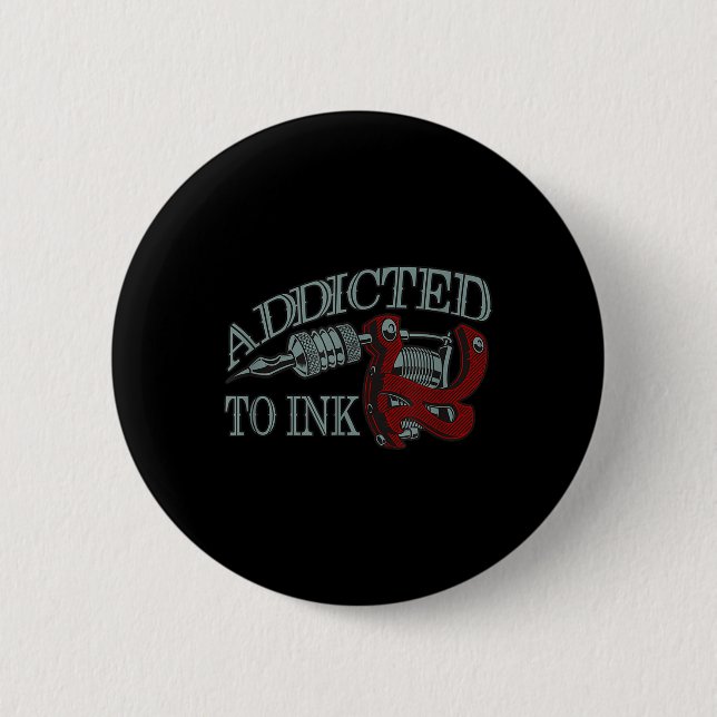 Angenommen, sich zu dunklen Tattoo-Künstler Inking Button (Vorderseite)