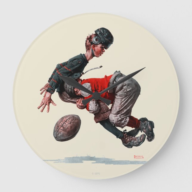 Angepackt Große Wanduhr (Vorderseite)