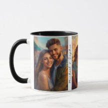 Angepasste 3-Foto-Tasse