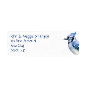Angepasste Adresse für Jay-Bird in Aquarellfarbe