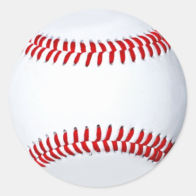 Angepasste Baseball-Sticker Runder Aufkleber (Vorderseite)