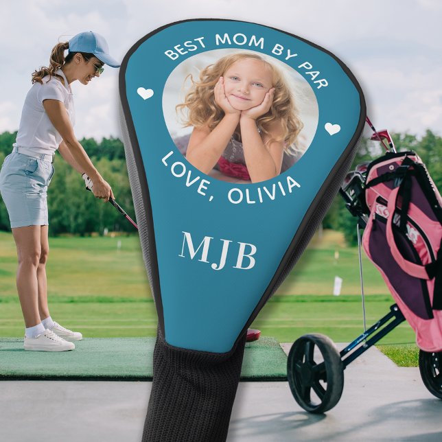 Angepasste beste MAMA nach Par-Personalisiert-Mono Golf Headcover (Von Creator hochgeladen)
