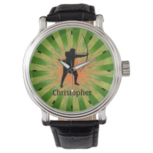 Angepasste Bogendesign-Uhr Armbanduhr