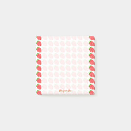Angepasste Erdbeeren Post-it Klebezettel