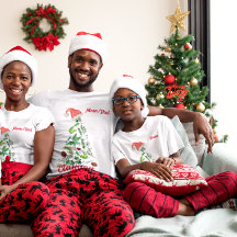 Angepasste Familienname Weihnachtsbaum Santa