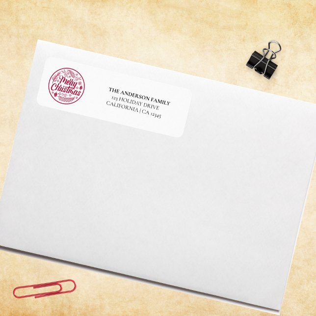 Angepasste frohe Weihnachten mit Familiennamen (Merry Christmas)