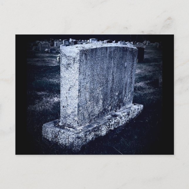 Angepasste Gravestone Themed Postkarte (Vorderseite)