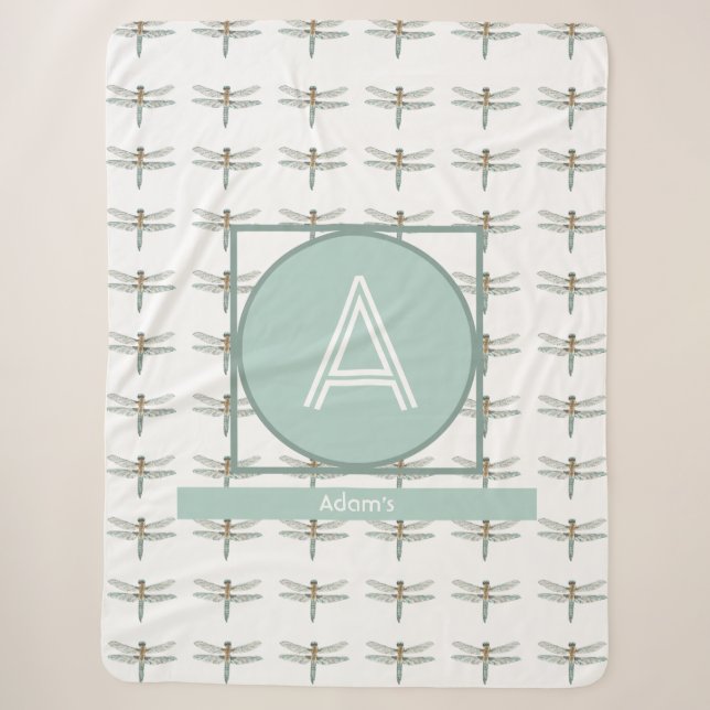 Angepasste Initial- und Namensdrache Fly Trendy Sherpadecke (Vorderseite)