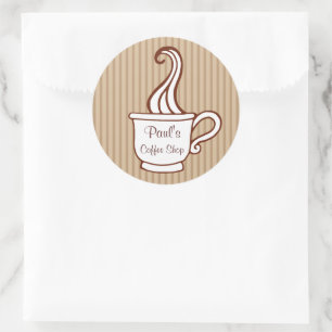 Angepasste Kaffeesticker Runder Aufkleber