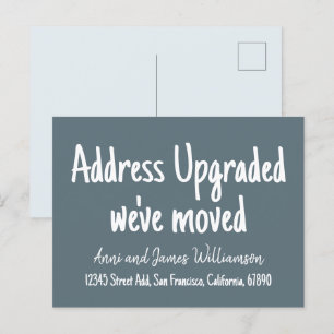 Angepasste minimale Adresse wurde aktualisiert, wi Postkarte
