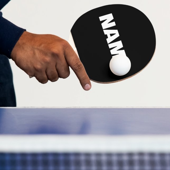 Angepasste minimalistische Initialnamen Tischtennis Schläger (InSitu)